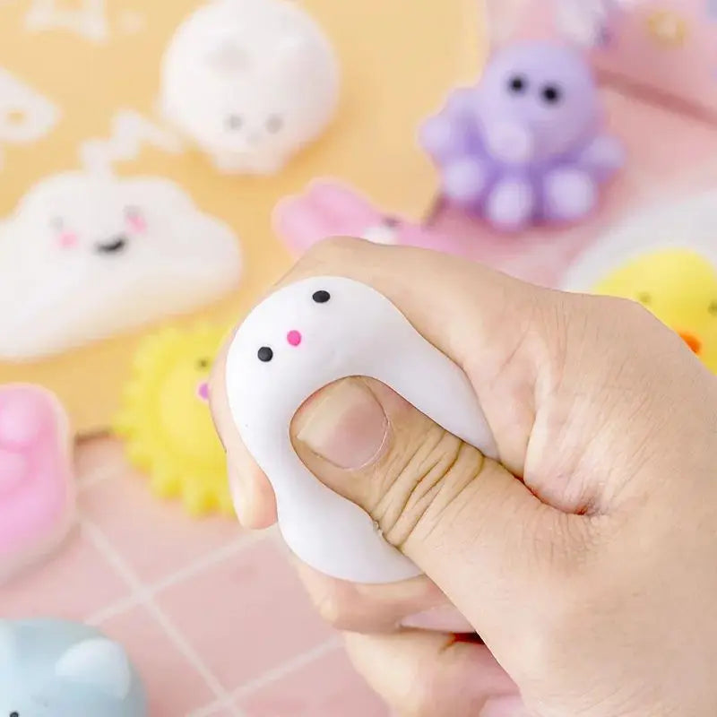 20Pcs Mini Cute Cartoon Animal Stress Relief Toys For Boys Girls