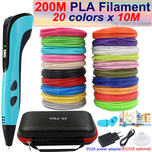 New Children's 3D Pen 3D Printing Pen with LCD Screen 200M PLA and