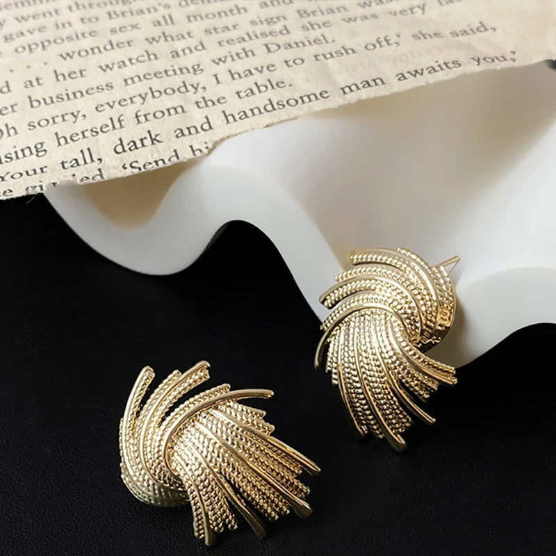 Punk Geometric Drop Earrings For Women Retro Irregular Dangle Earrings