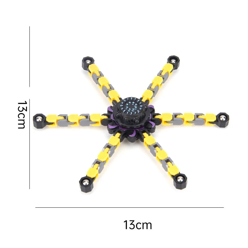 Kids Deformed Fidget Spinner Chain Toys For Children Resistance Hand