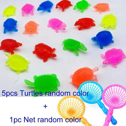 Children's 10Pcs/Set Kawaii Simulation Rubber Goldfish Baby Bath Water