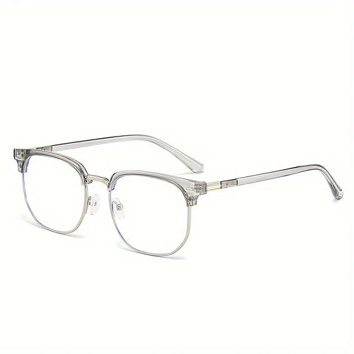 1 Piece of Men's Casual Style Half Framed Glasses PC Lenses Decorative