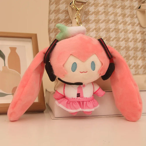 6 Styles New 13-18cm Kawaii Anime Girls Plush Pendant Keyring Cute