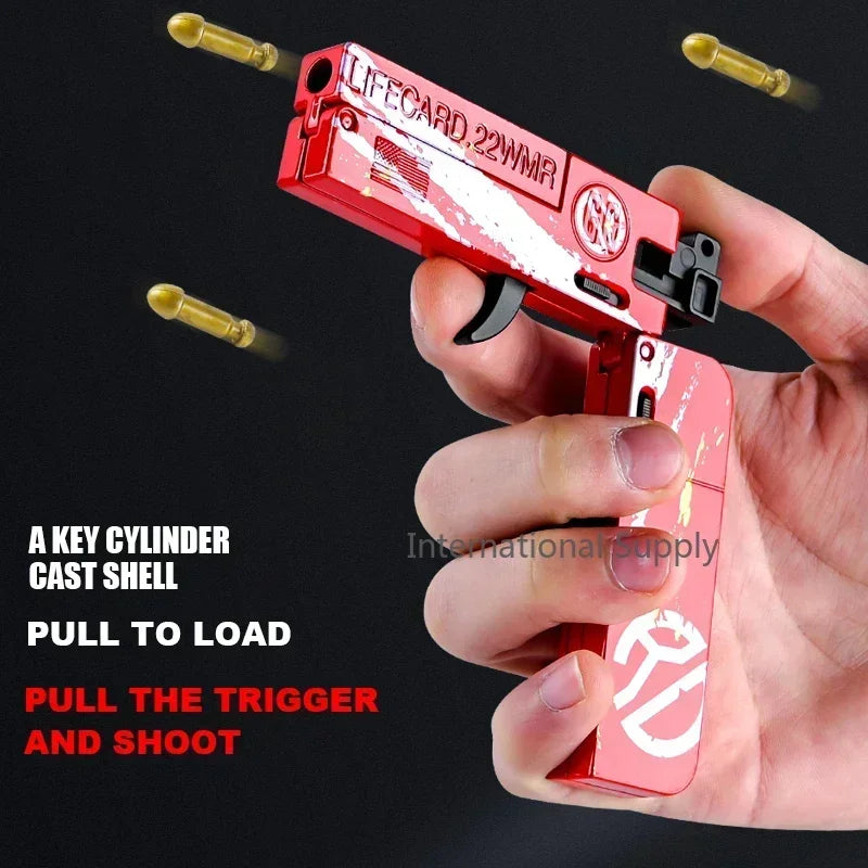 Real Look Mini Life Card Toy Gun Little Gun For Boys Age 8+ Birthday