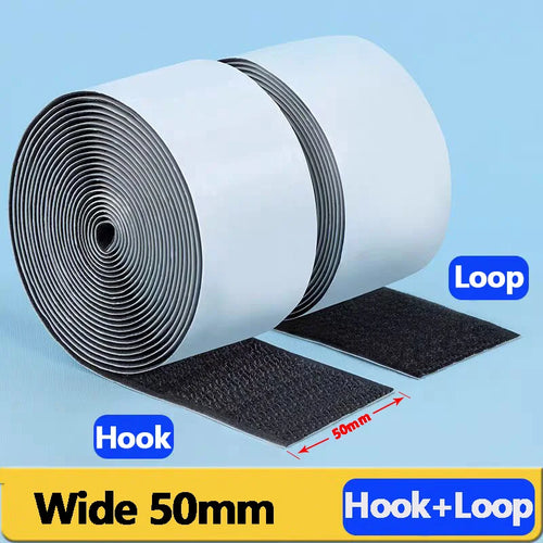 1M/5M Strong Self Adhesive Hook & Loop Tape Double Sided Heavy Duty