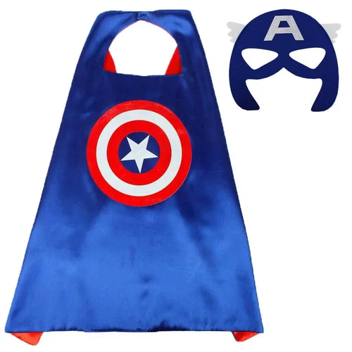 Disney Marvel Masquerade Mask Cape Cloak Anime Spider Man Batman Cloak