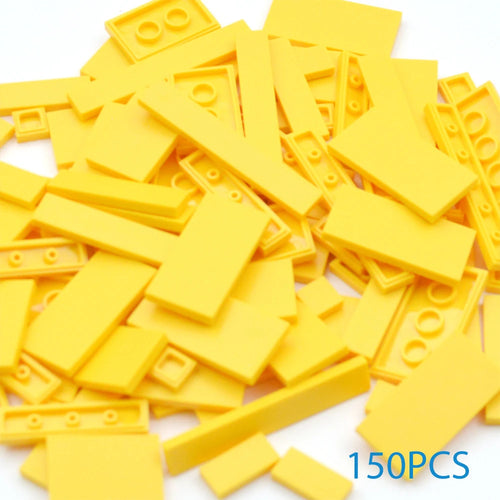 150PCS DIY Model Smooth Thin Building Blocks Multicolour Toy Parts