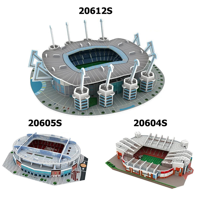 Miniature Football Field 3D DIY Puzzle World Famous Stadiums Models