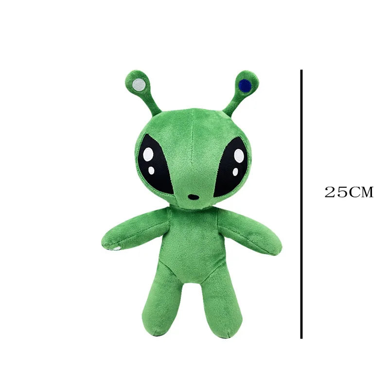 30cm Green Alien Plush Toy Anime Tentacled Horn Alien Monsters Horror