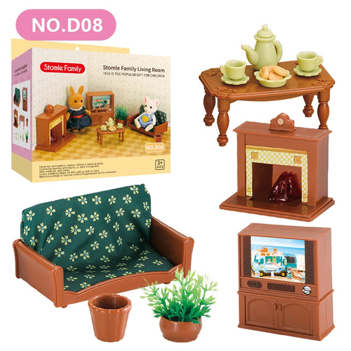 Forest Family Doll 1:12 Dollhouse Kitchen Accessories Mini Model