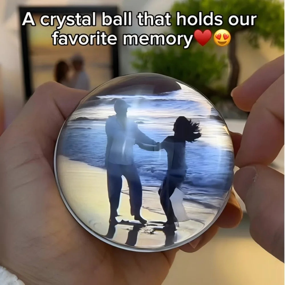 3D Video Crystal Ball DIY Memory Art Glass Ball Lamp Spherical Pixel