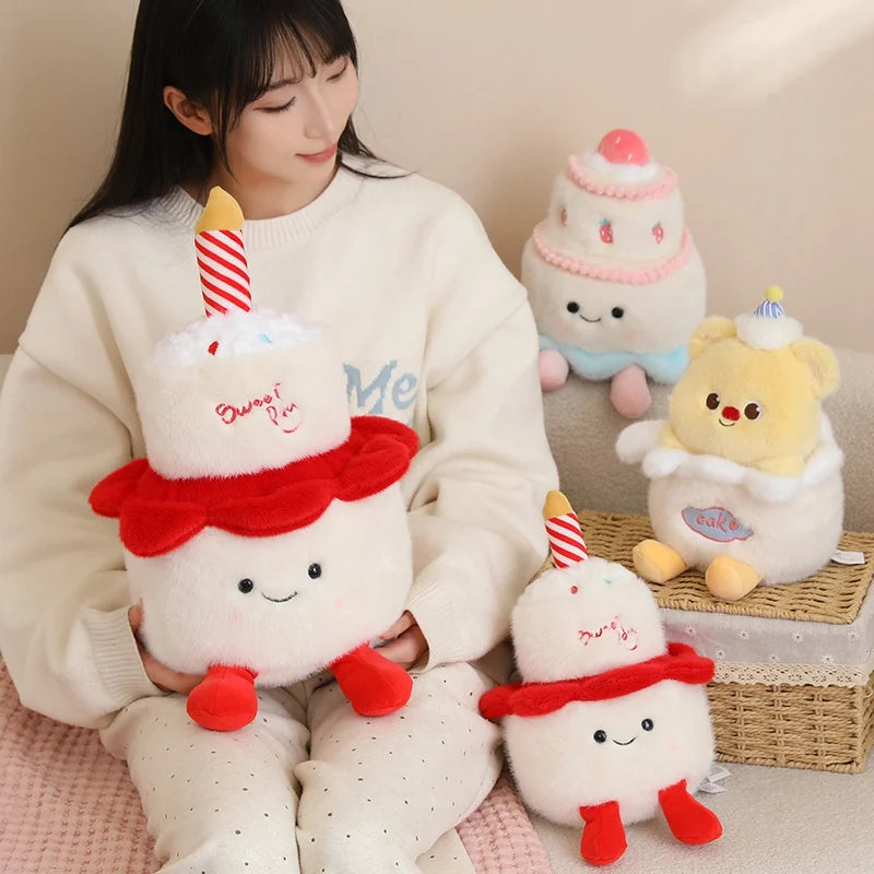 New Cartoon Egg Stuffed Toy Expression Food Bread Toast Series