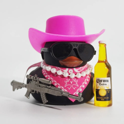 Cowboy Rubber Duck Car Ornament for Jeep Duck Car Dashboard