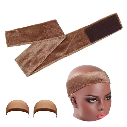 Wig Grip Bands and Dome Mesh Wig Caps for Keeping Wigs in Place