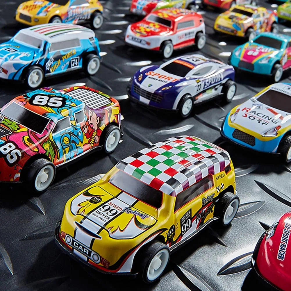 Mini Alloy Car Model Set with Storage Box Diecast Cars Toys for Boys