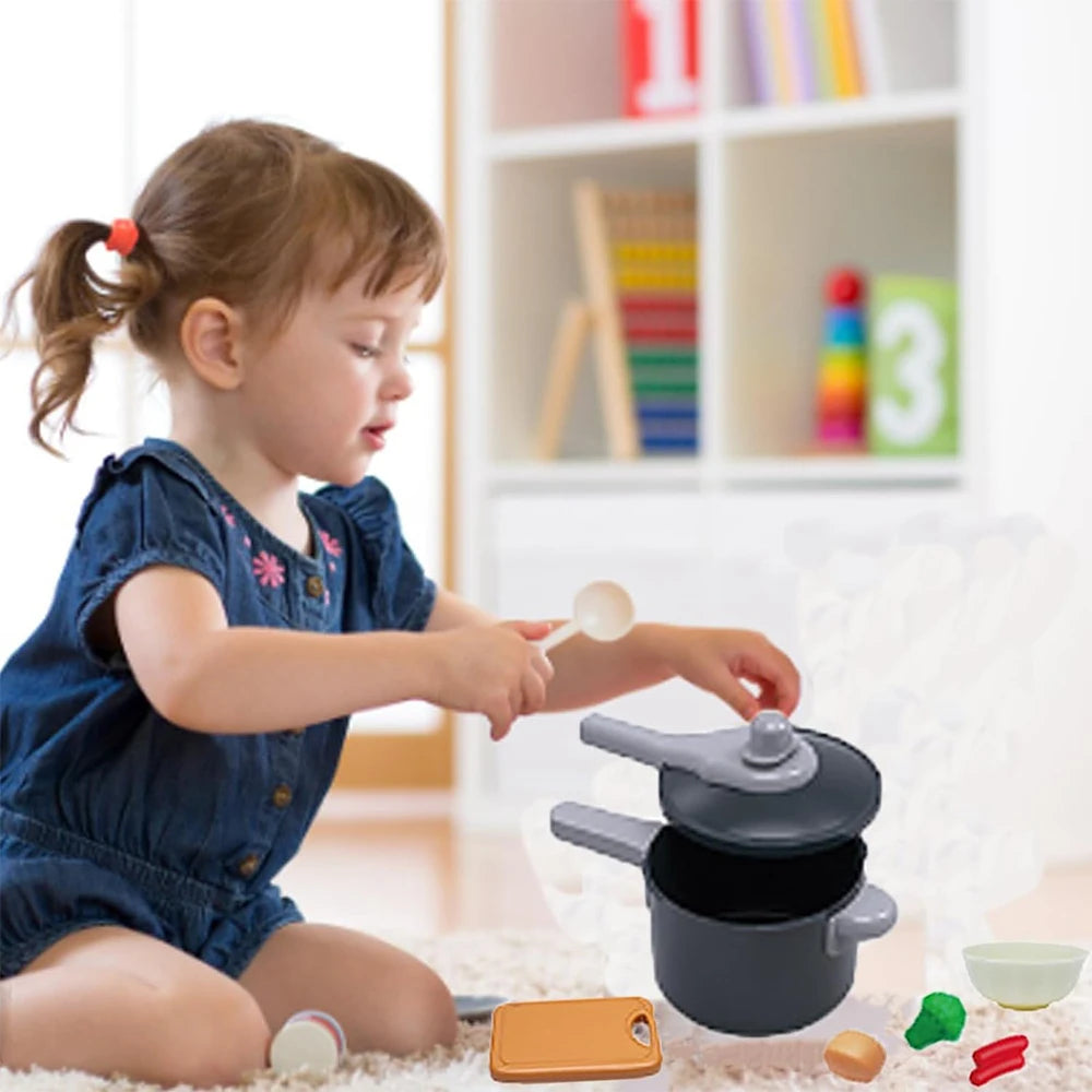 Kids Kitchen Toys Set 92/69/59 PCS Play Kitchen Accessories Kit with