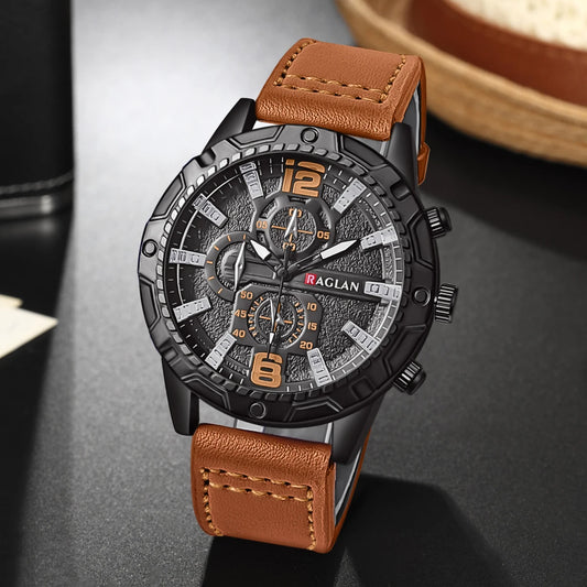 Top Brand Watch For Men Fashion Watches Leather Strap Clock Man