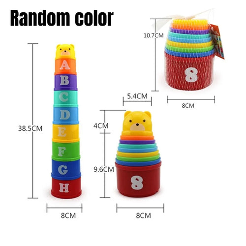 Baby Montessori Cup Stacking Toys Beach Pool Bathtub Educational Toys