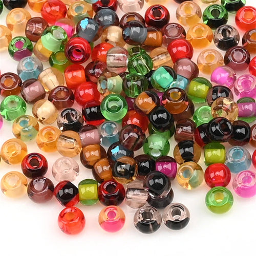 4.0mm Czech Glass Mini Beads Dye Core Small Glass Beads for DIY Making