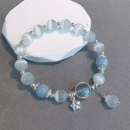 New Simple Beads Crystal Bracelet For Women Girls Korean ins Flower