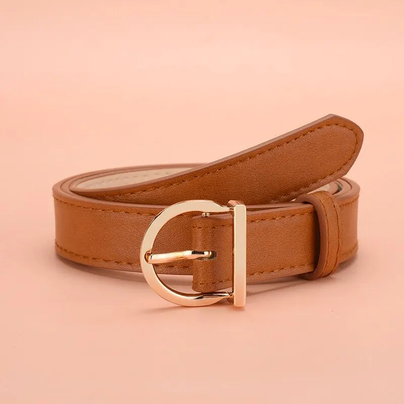 Women's Belt Fashion High-quality Pin Buckle Belt Genuine Luxury Soft