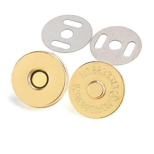 10 Pcs/Pack 14-18MM Magnetic Snap Fasteners Clasps Buttons Handbag