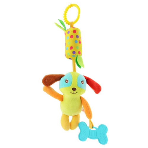 Soft Giraffe Zebra Animal Handbells Rattles Plush Infant Baby