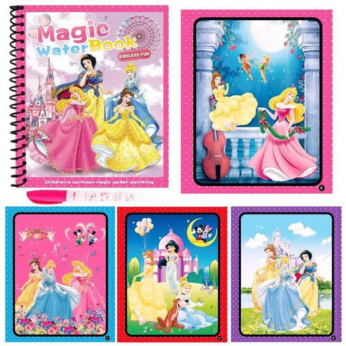 Disney Cartoon Frozen Water Painting Drawing Toys Set Graffiti Minnie