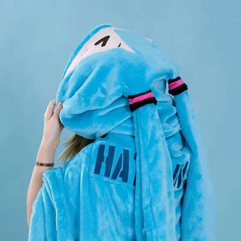 Hatsune Itabag Multi Functional Hooded Air Conditioning Blanket Soft