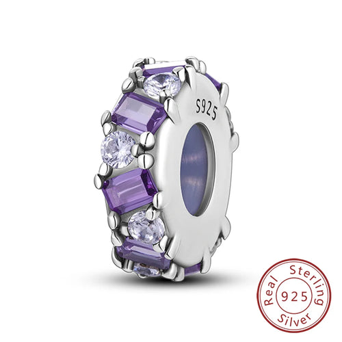Fit Original Charms Beads 925 Sterling Silver Clip Charms Zircon