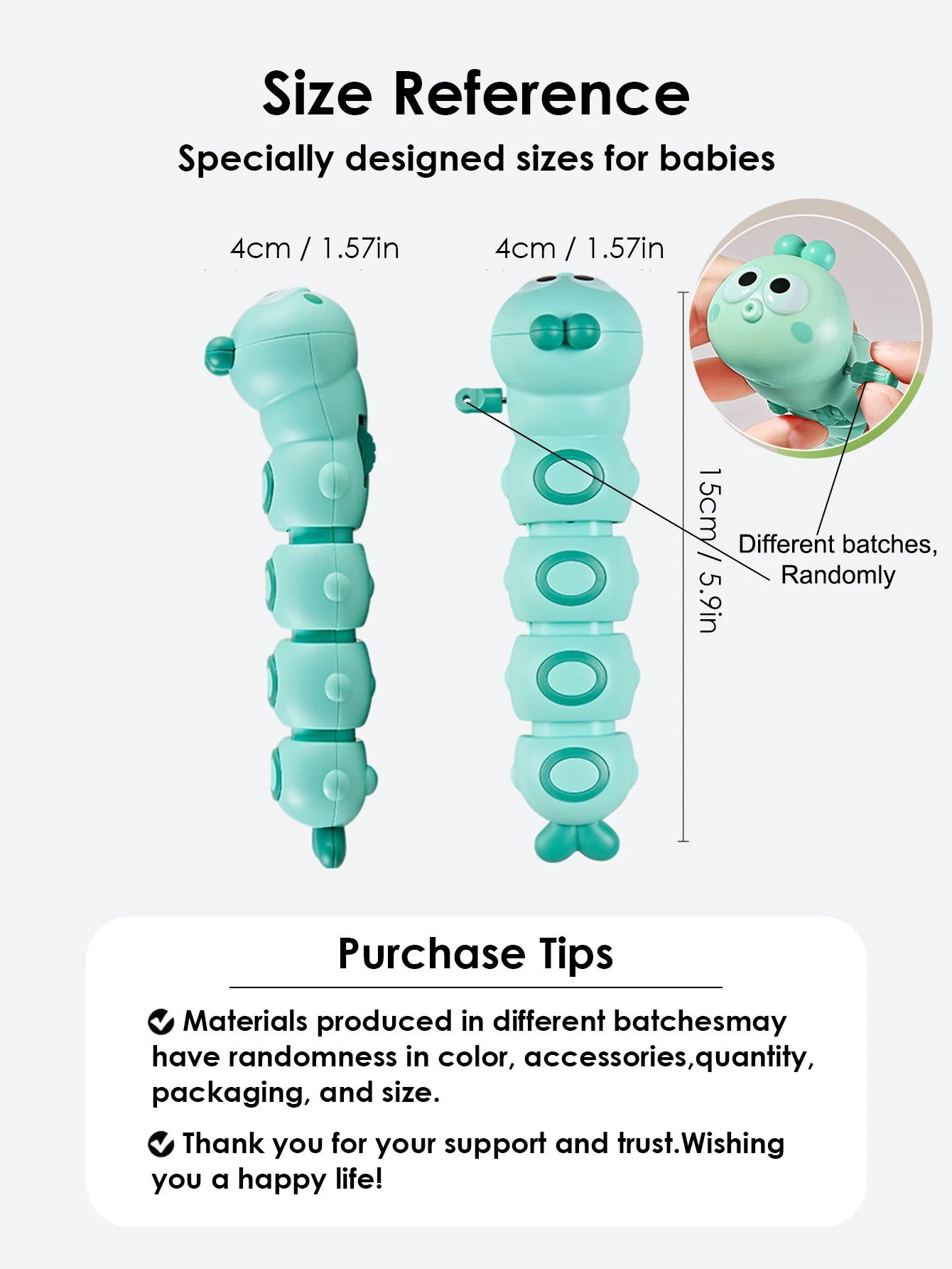 1pcs Cute and Fun Chained Caterpillar Toys for kids Crawling toy,Toy