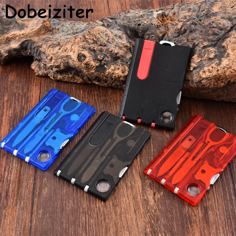 Ultra Thin Pocket Multi Tool 12 In 1 Credit Card Size Outdoor Camping