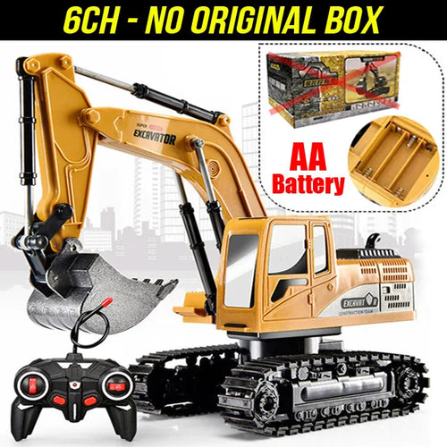 RC Excavator 2.4Ghz 6 Channel 1:24 RC Engineering Car Alloy And