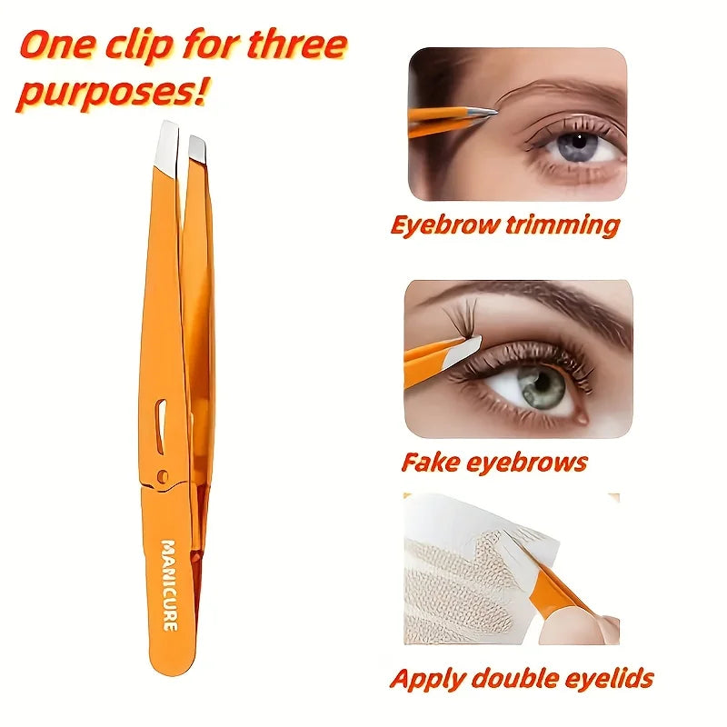 Professional Precision Tweezers for Hair Removal High-Precision Slant