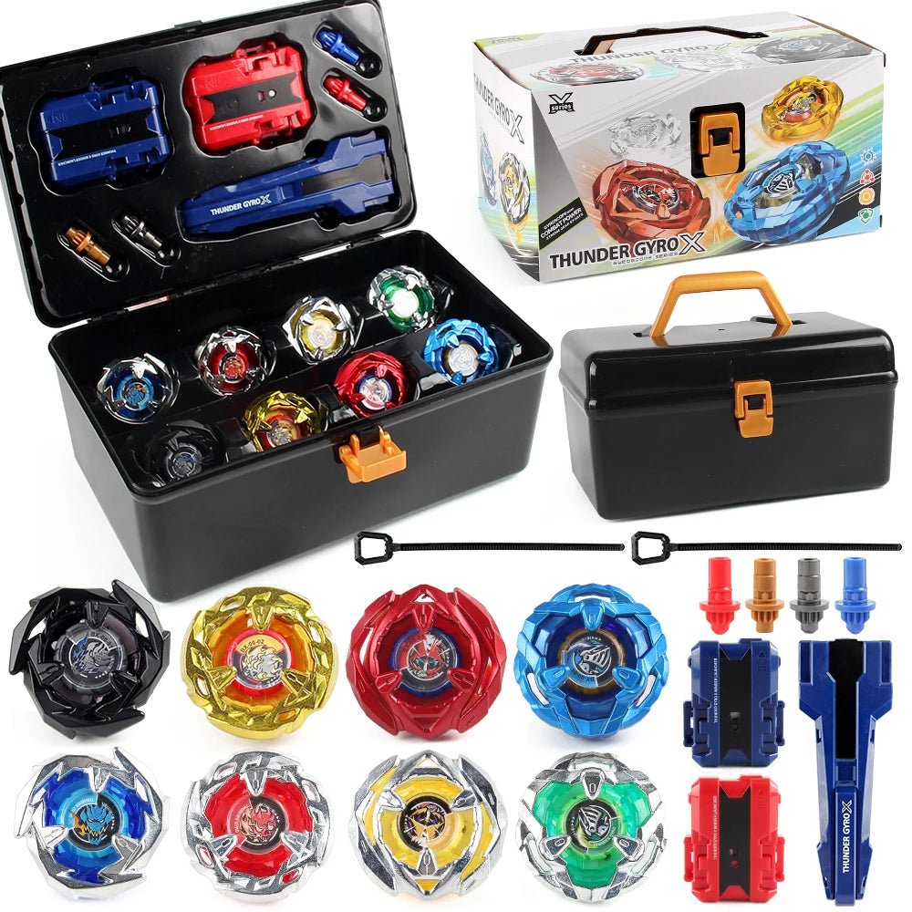 Bey X Spinning Toy Kit Gyro Metal Battle Tops with Launchers Organize