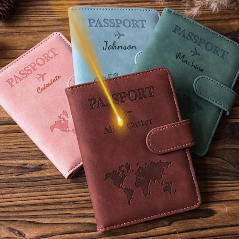 Custom Passport Cover Monogrammed Engraved Name Passport Cover Case