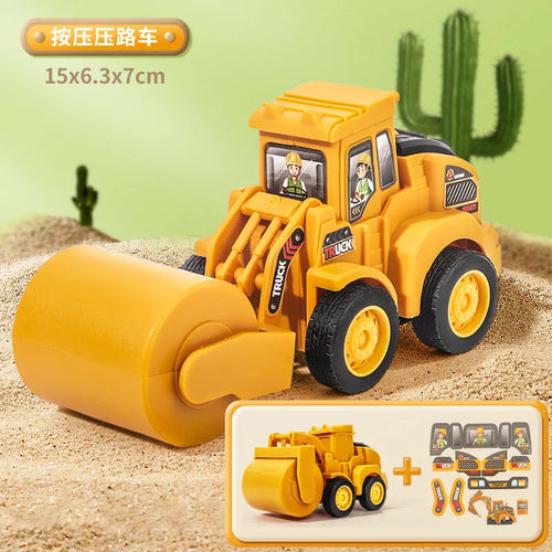 Engineering Vehicle Model Press Sliding Car Excavator Bulldozer