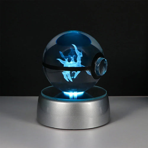 Pokemon Crystal Ball Pikachu Gengar Eevee Mewtwo Lacario Anime Game