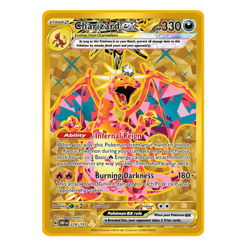 Pokemon Metal Card 10000 Points Arceus Charizard Super Card Golden