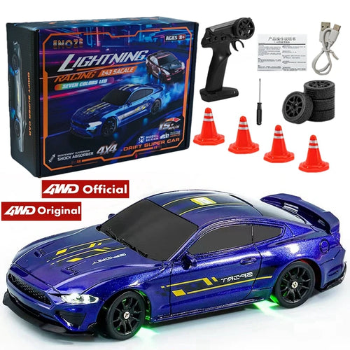4WD Racing 1:43 or 1:64 RC Electric Drift Car Radio Full Proportional