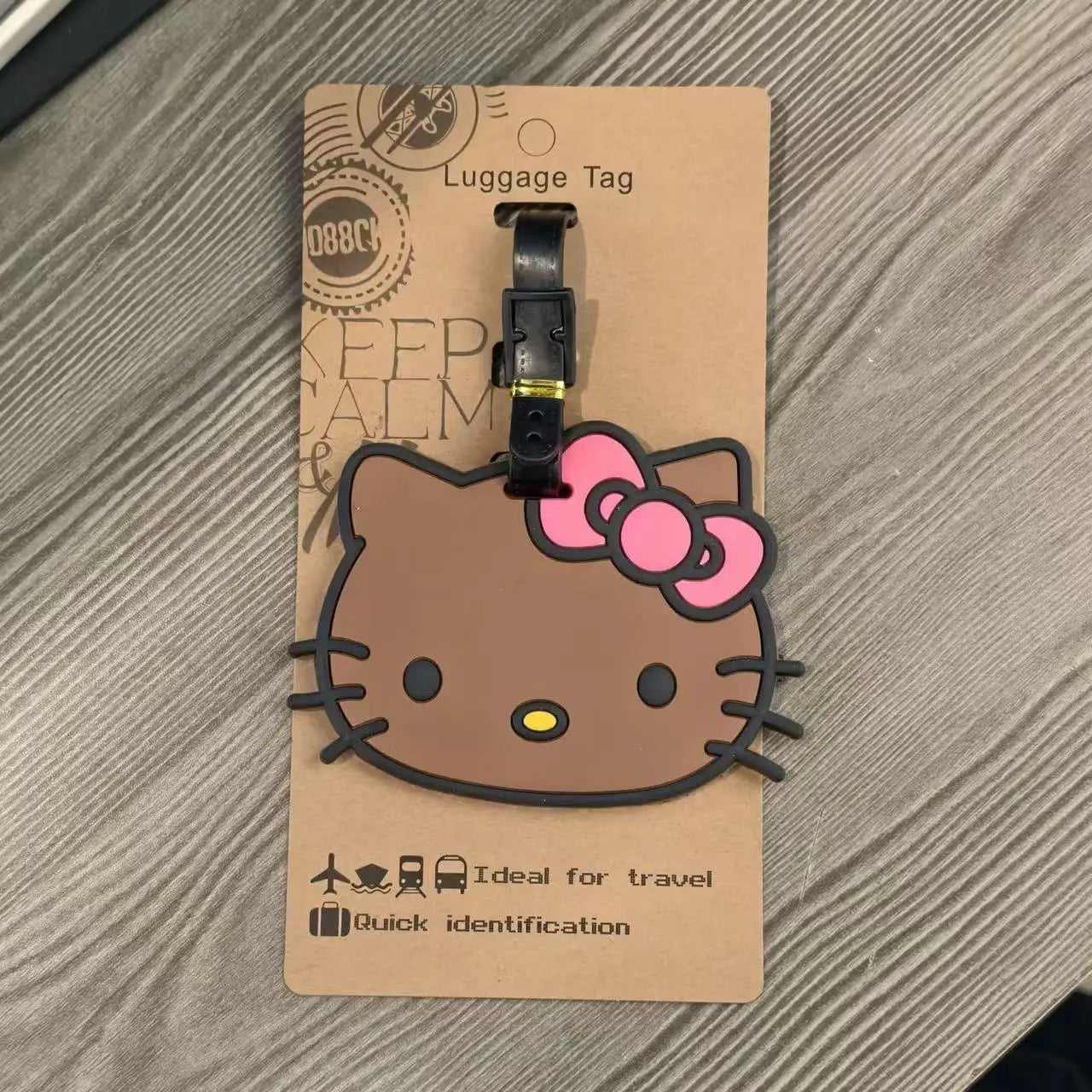 Sanrio Hello Kitty Luggage Tag Suitcase Id Address Holder Baggage