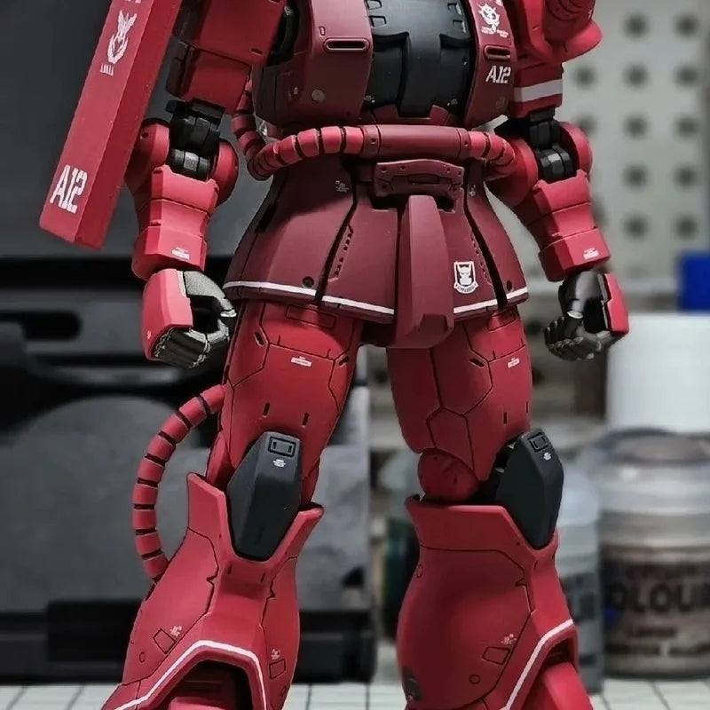 Hg 1/144 GTO Zaku Of The Red Comet Assembly Model Kit  Action Figure