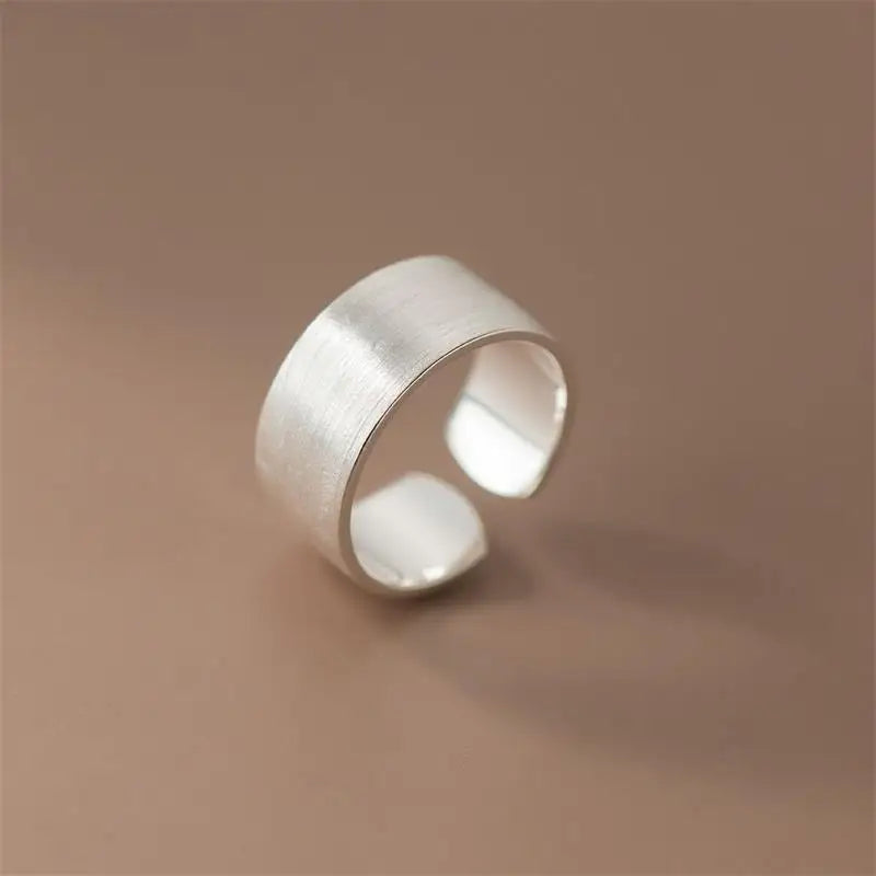 XIYANIKE Simple Wide Open Cuff Finger Rings For Women Girl Korean