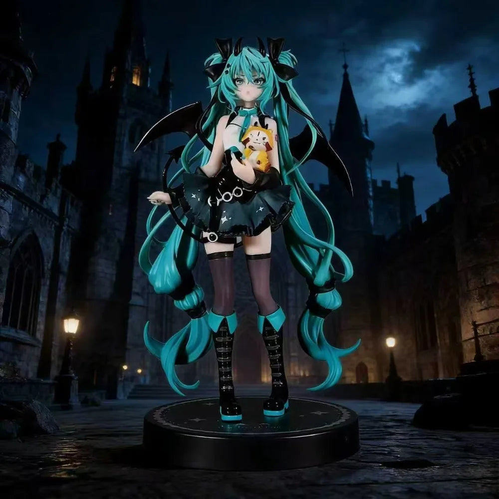 Anime Hatsune Miku 19CM Little Devil Raccoon Action Figure Model Toys