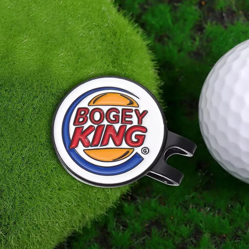 Bogey Ball King Creative Golf Hat Clips Magnetic Golf Ball Marker Cap