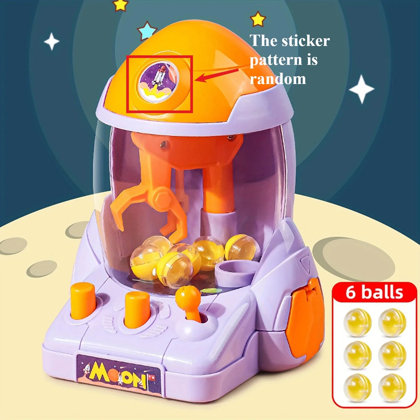 Space Rocket Crawler, Ball Pincer, Egg Twister - Use this toy as a