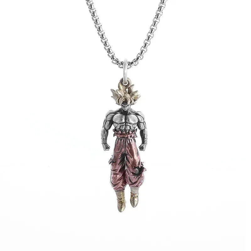 Dragon Ball Son Goku Metal Necklace Anime Characters Men Women Retro