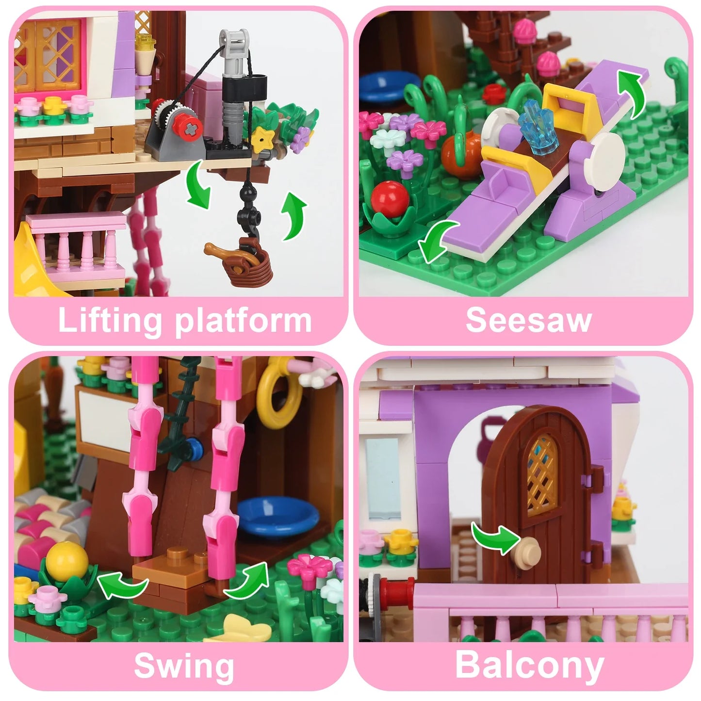 Creative Girls Friends Friendship House Building Blocks Summer
