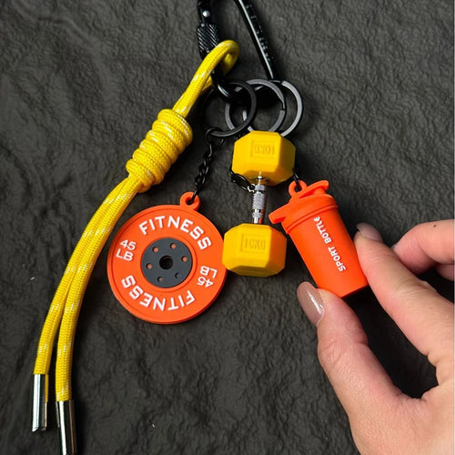 Fitness Keychain for Gym Lovers Premium Gift Sports Enthusiasts