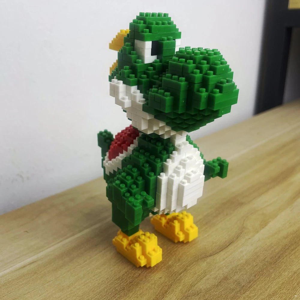 Dinosaur Building Blocks Toys Set: Green Velociraptor and